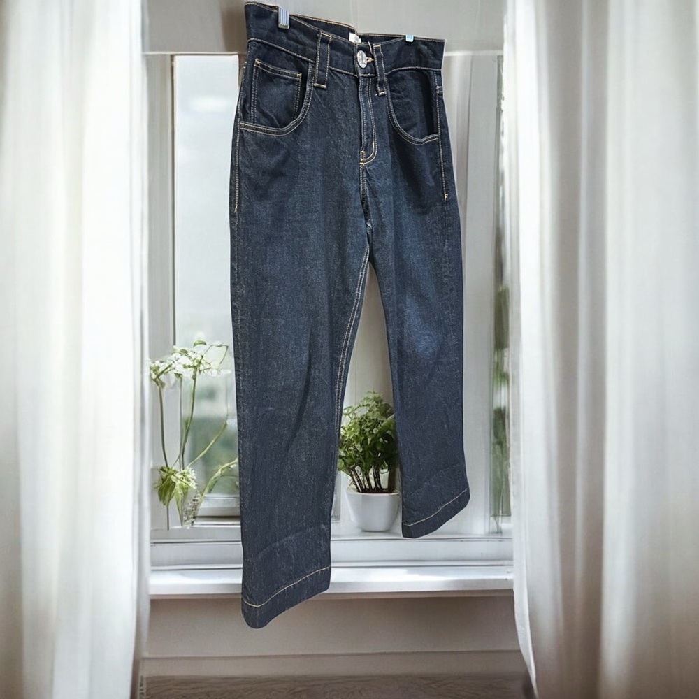FRAME Oversized Detail Denim Pant‎ Jeans Cuffed 26 - Picture 15 of 16